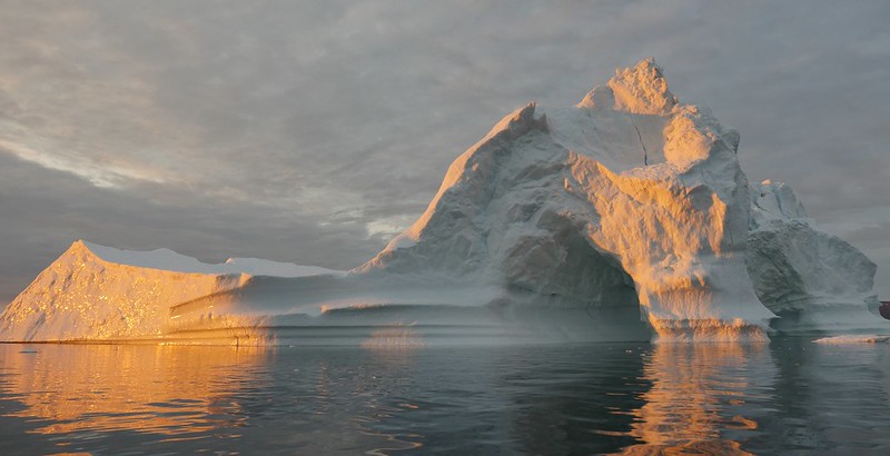 Iceberg in the sea somewhere in Greenland 