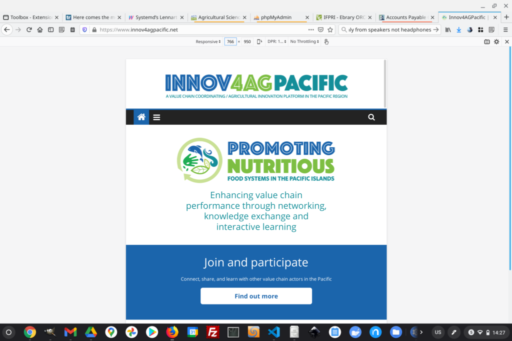 Screengrab of Innov 4 Ag Pacific website